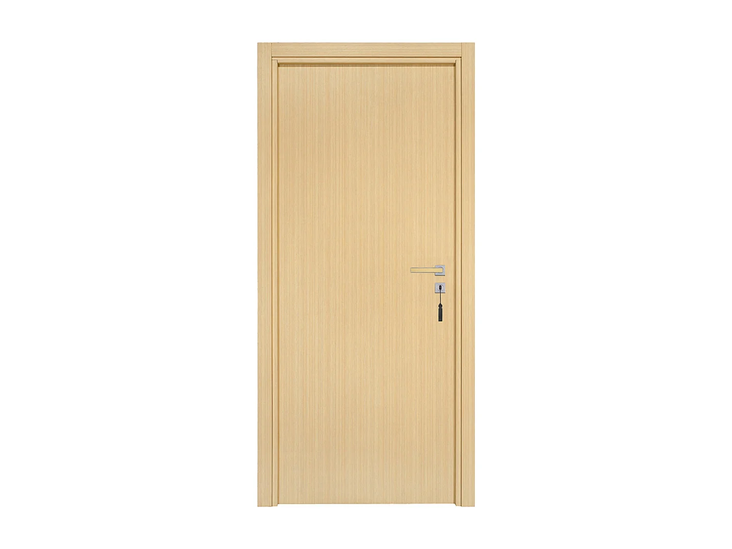 Bloc-porte pose fin de chantier collection Premium Miro, H.204 x l.73 cm, aspect chêne clair, réversible
