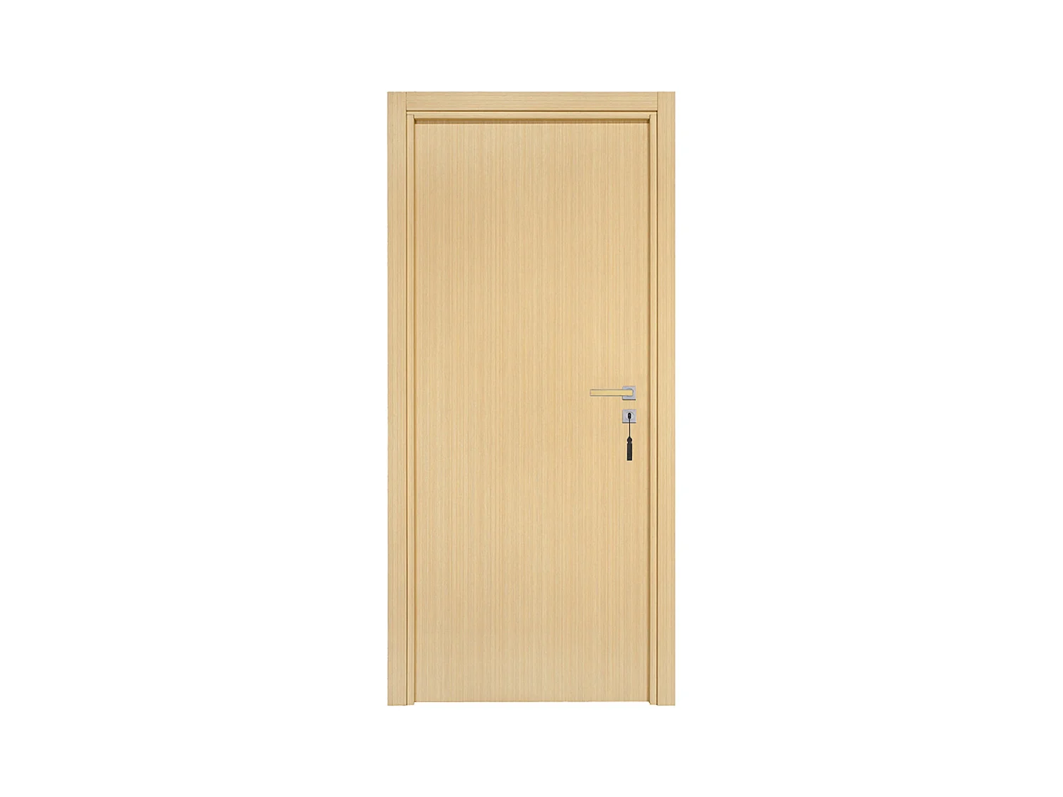 Bloc-porte pose fin de chantier collection Premium Miro, H.204 x l.73 cm, aspect chêne clair, réversible