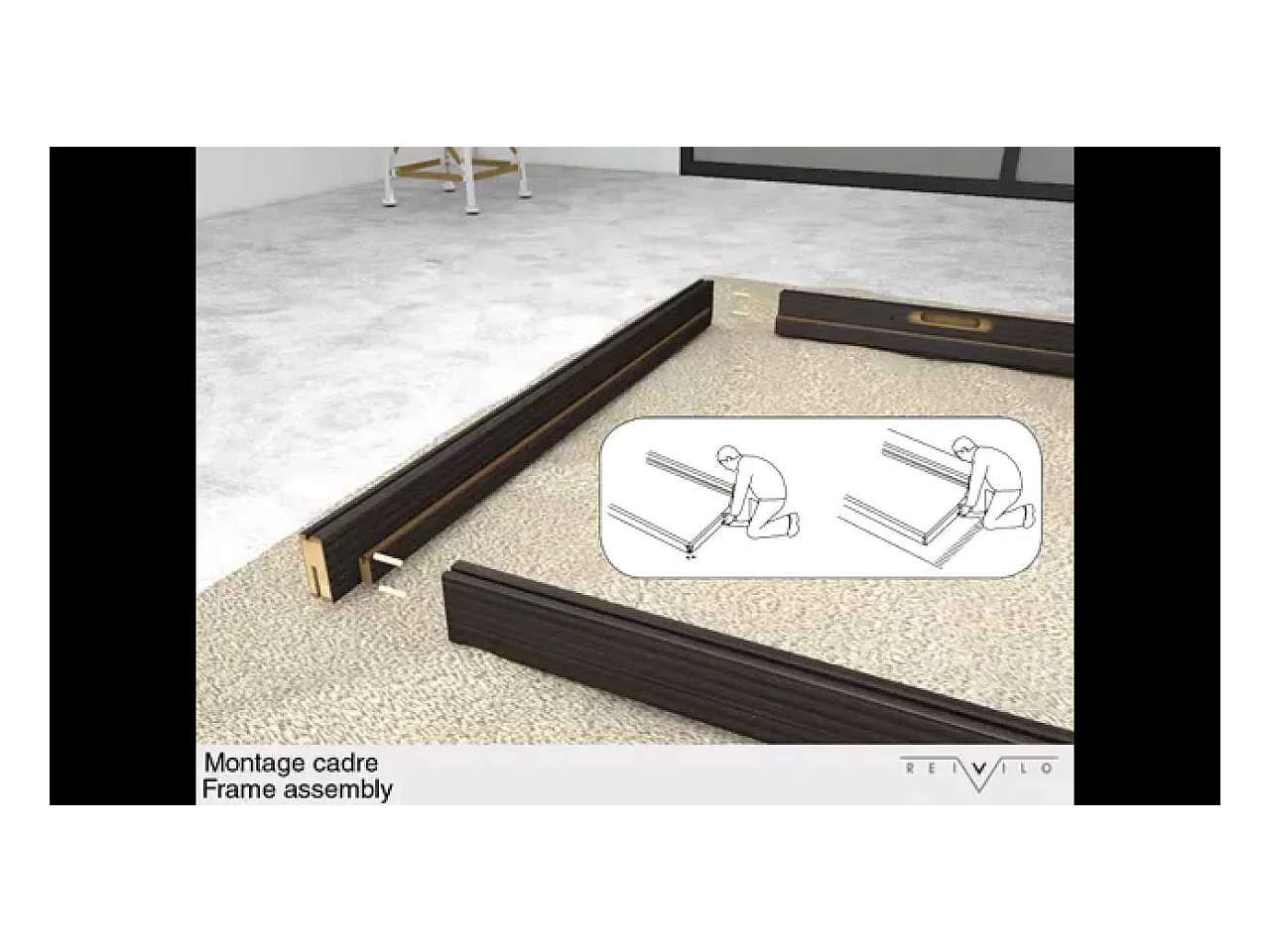 Porte nue, sans cadre, bois Erable, 73 cm, 2 carreaux, rive droite