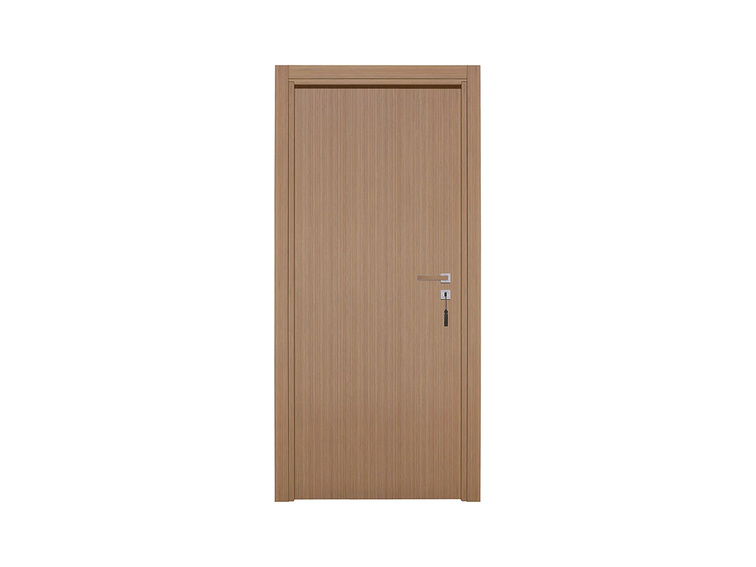 Bloc-porte pose fin de chantier collection Premium Miro, H.204 x l.63 cm, aspect chêne gris, réversible
