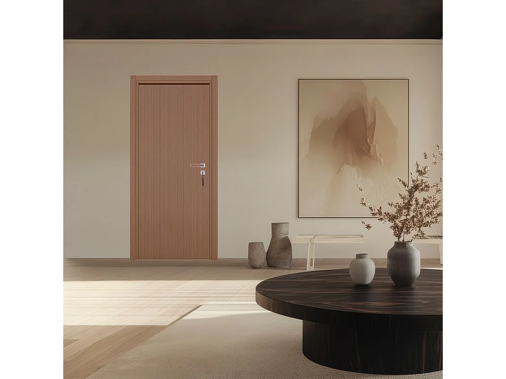 Bloc-porte pose fin de chantier collection PREMIUM Miro, H.204 x l.63 cm, aspect chêne gris, réversible - Reivilo