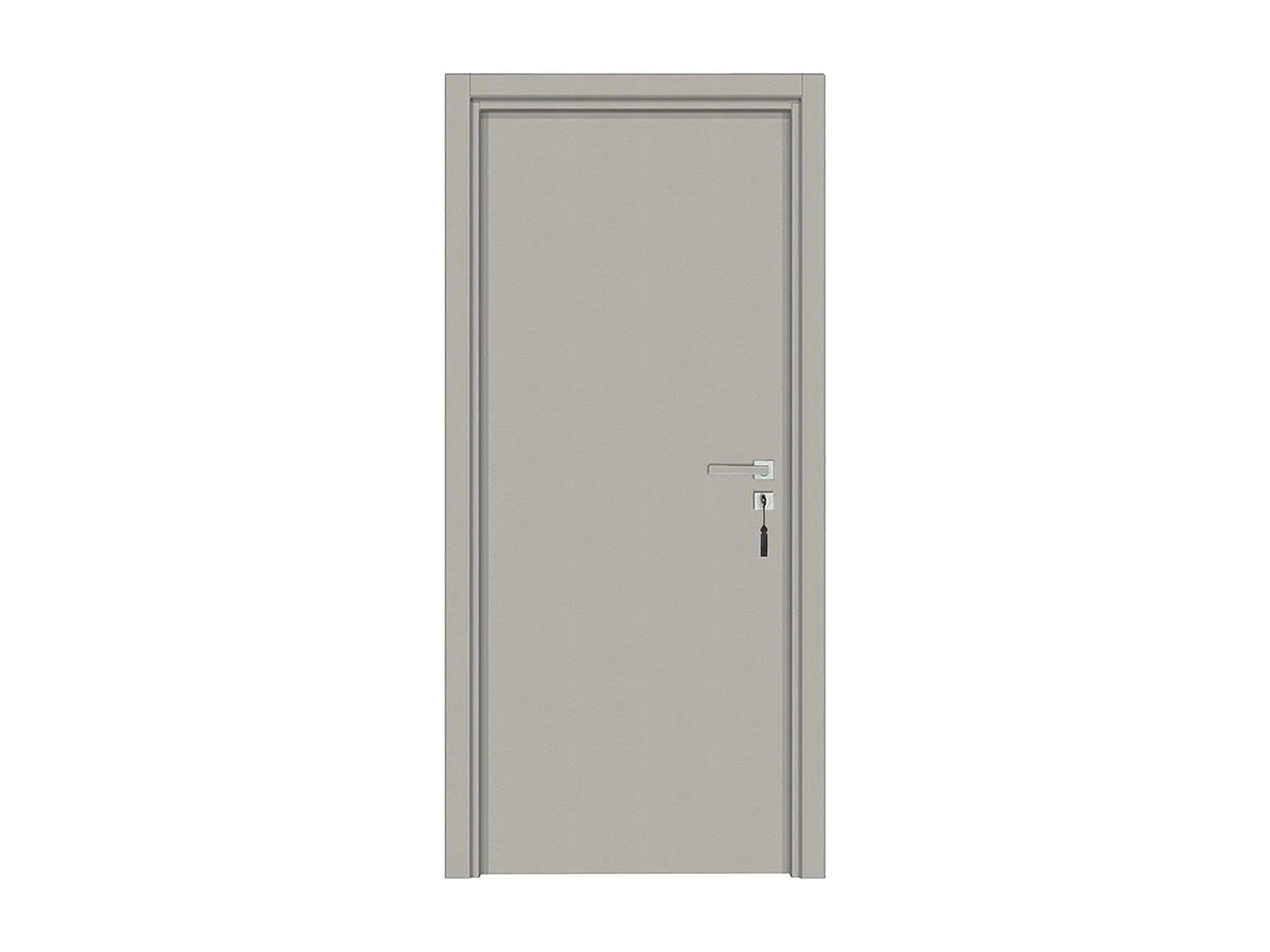 Bloc-porte pose fin de chantier collection Premium Miro, H.204 x l.93 cm, aspect cuir argile, réversible