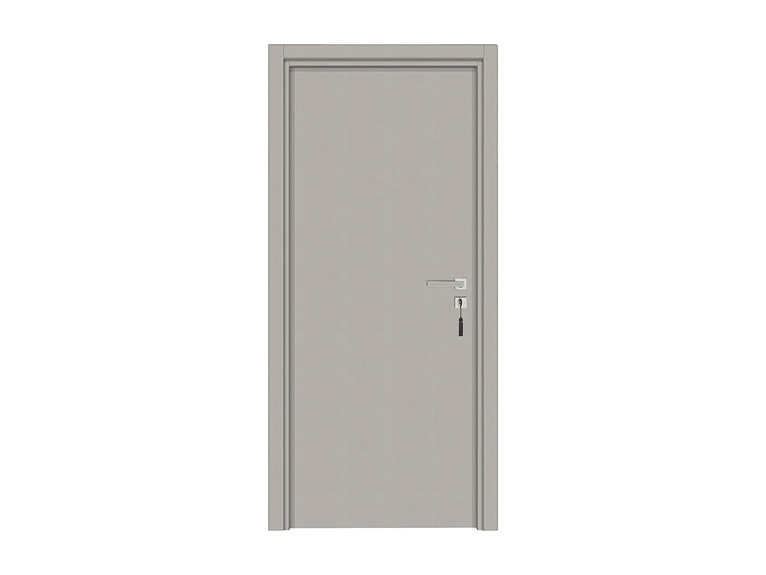 Bloc-porte pose fin de chantier collection Premium Miro, H.204 x l.93 cm, aspect cuir argile, réversible