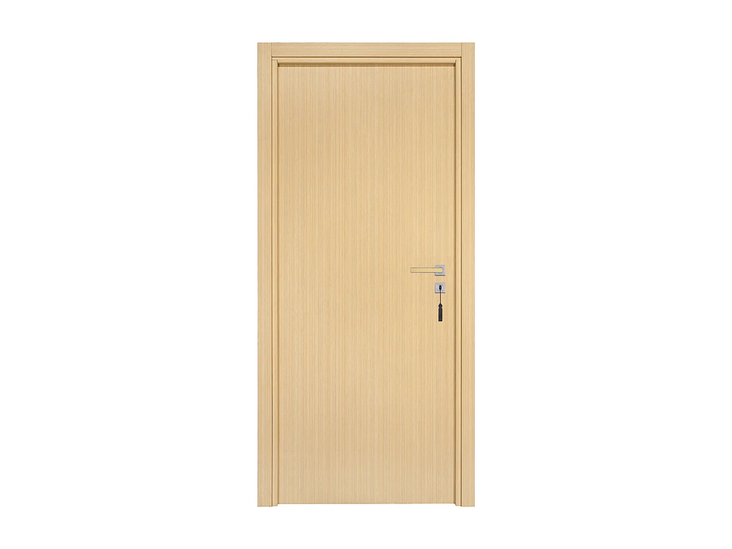 Bloc-porte pose fin de chantier collection Premium Miro, H.204 x l.93 cm, aspect chêne clair, réversible