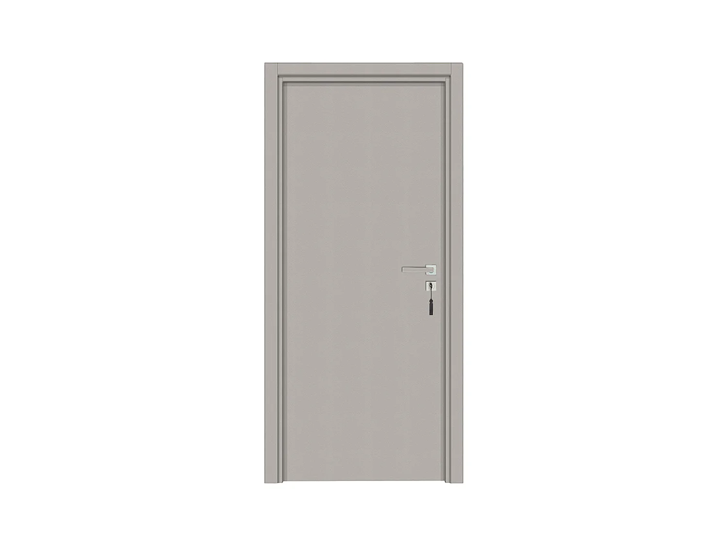 Bloc-porte pose fin de chantier collection Premium Miro, H.204 x l.63 cm, aspect cuir argile, réversible