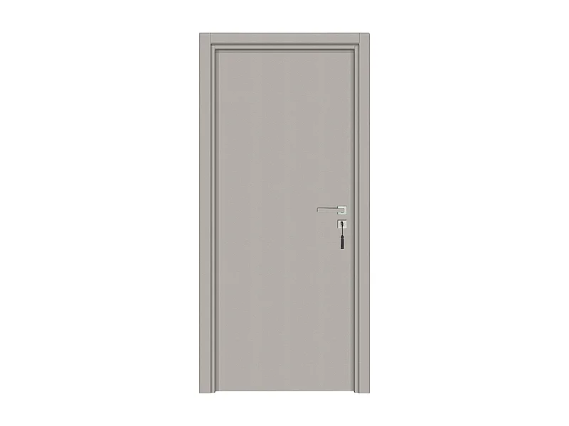 Bloc-porte pose fin de chantier collection Premium Miro, H.204 x l.63 cm, aspect cuir argile, réversible