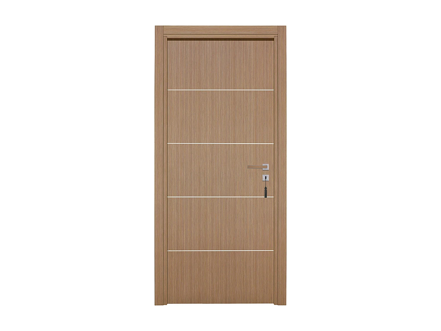 Bloc-porte pose fin de chantier collection Premium Seymour, H.204 x l.93 cm, aspect chêne gris, réversible