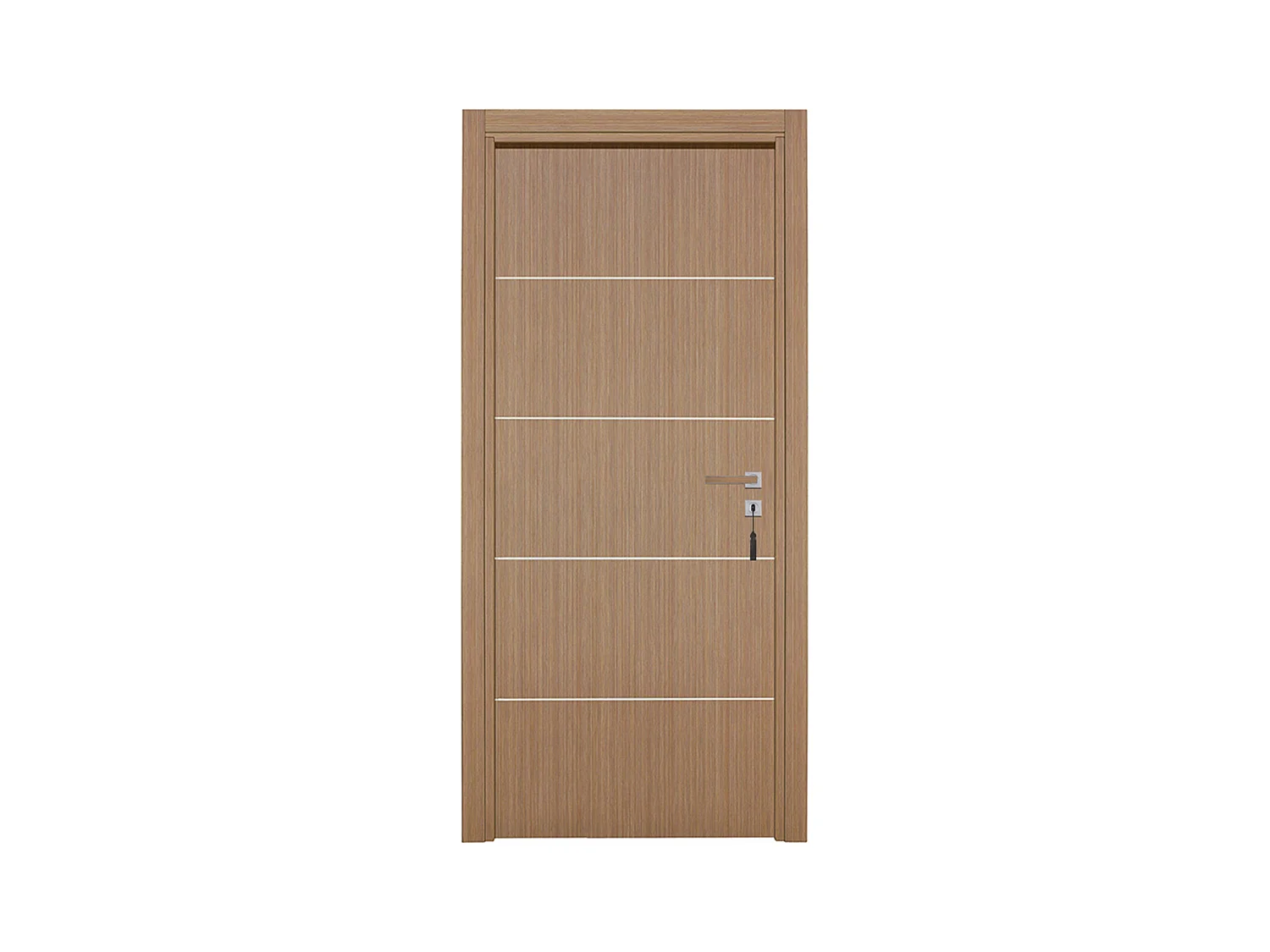 Bloc-porte pose fin de chantier collection Premium Seymour, H.204 x l.93 cm, aspect chêne gris, réversible