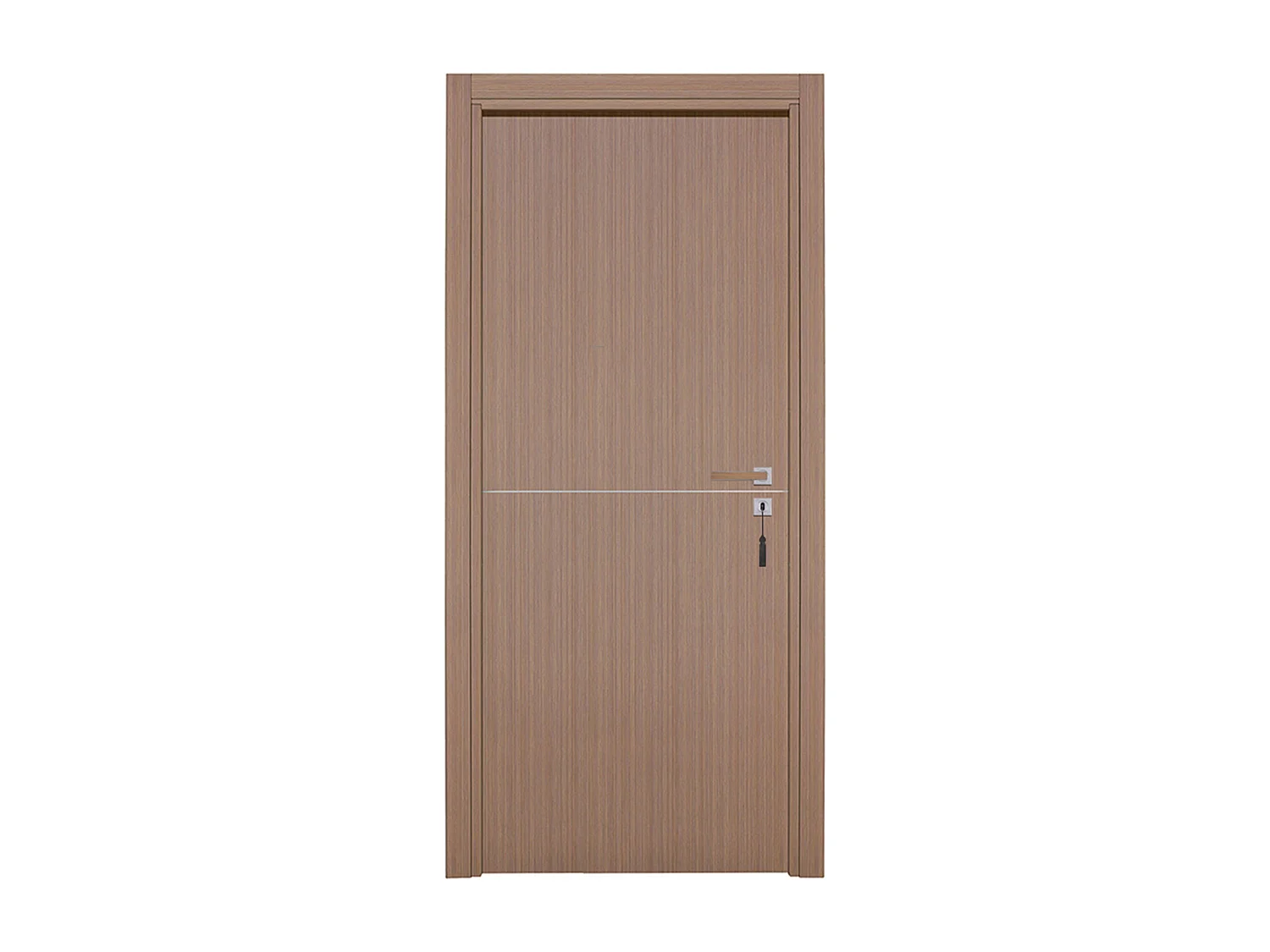 Bloc-porte pose fin de chantier collection Premium Riva, H.204 x l.73 cm, aspect chêne gris, réversible