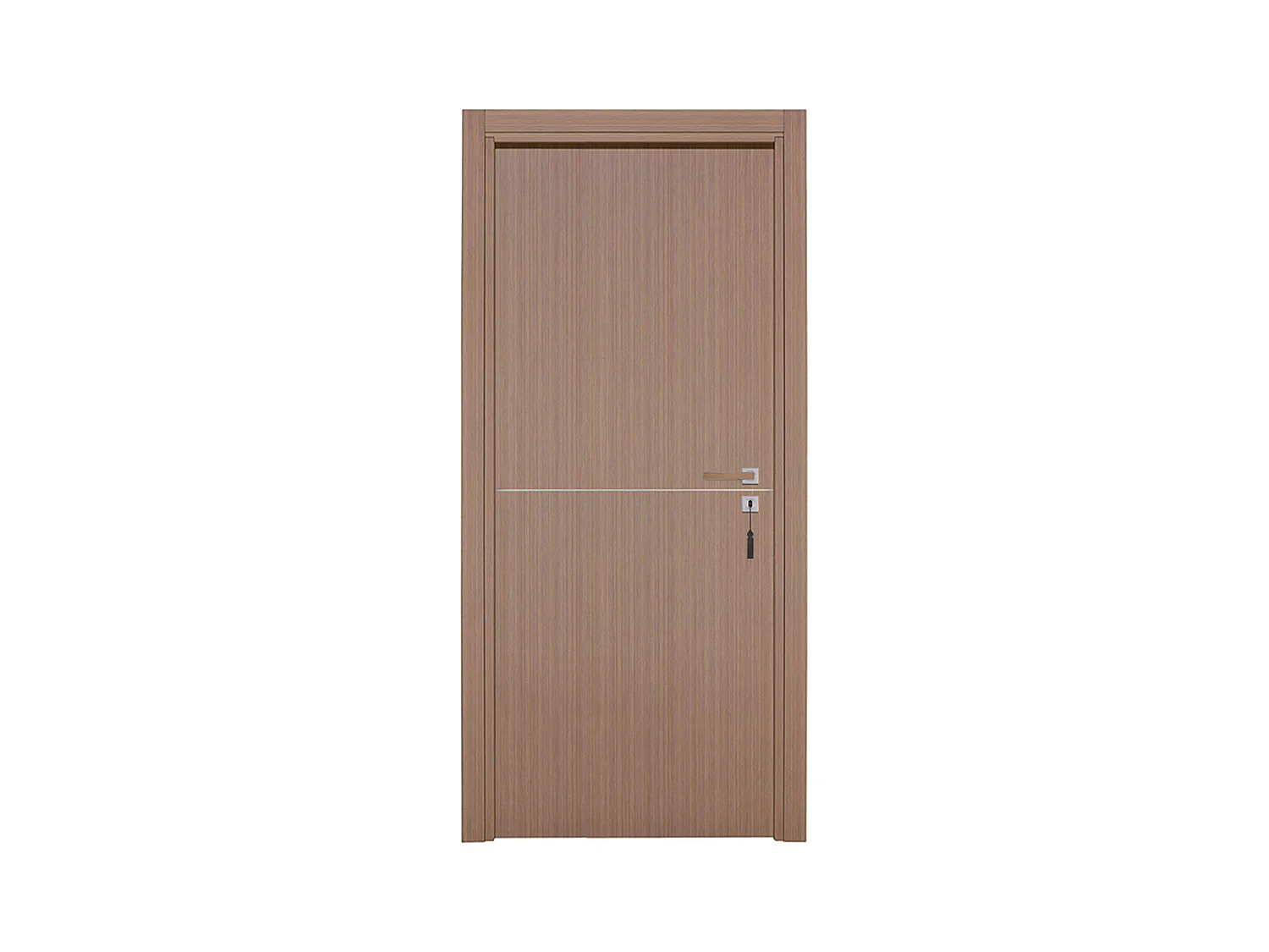 Bloc-porte pose fin de chantier collection Premium Riva, H.204 x l.73 cm, aspect chêne gris, réversible