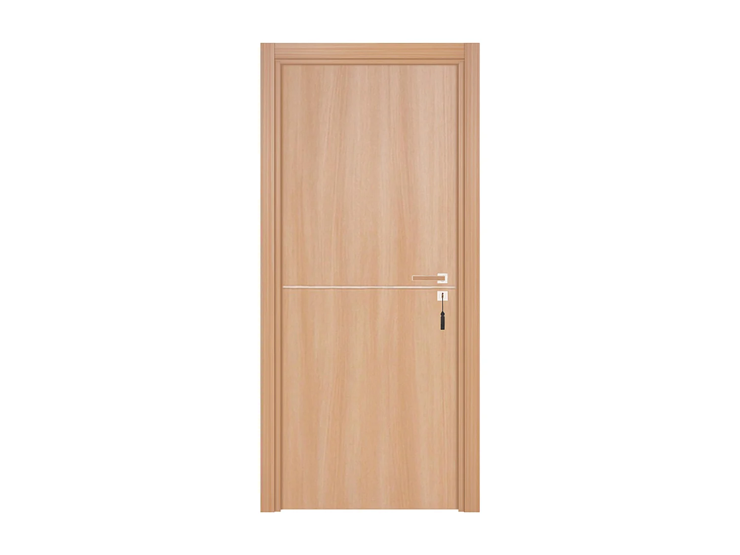 Bloc-porte pose fin de chantier collection Premium Riva, H.204 x l.93 cm, aspect chêne naturel, réversible