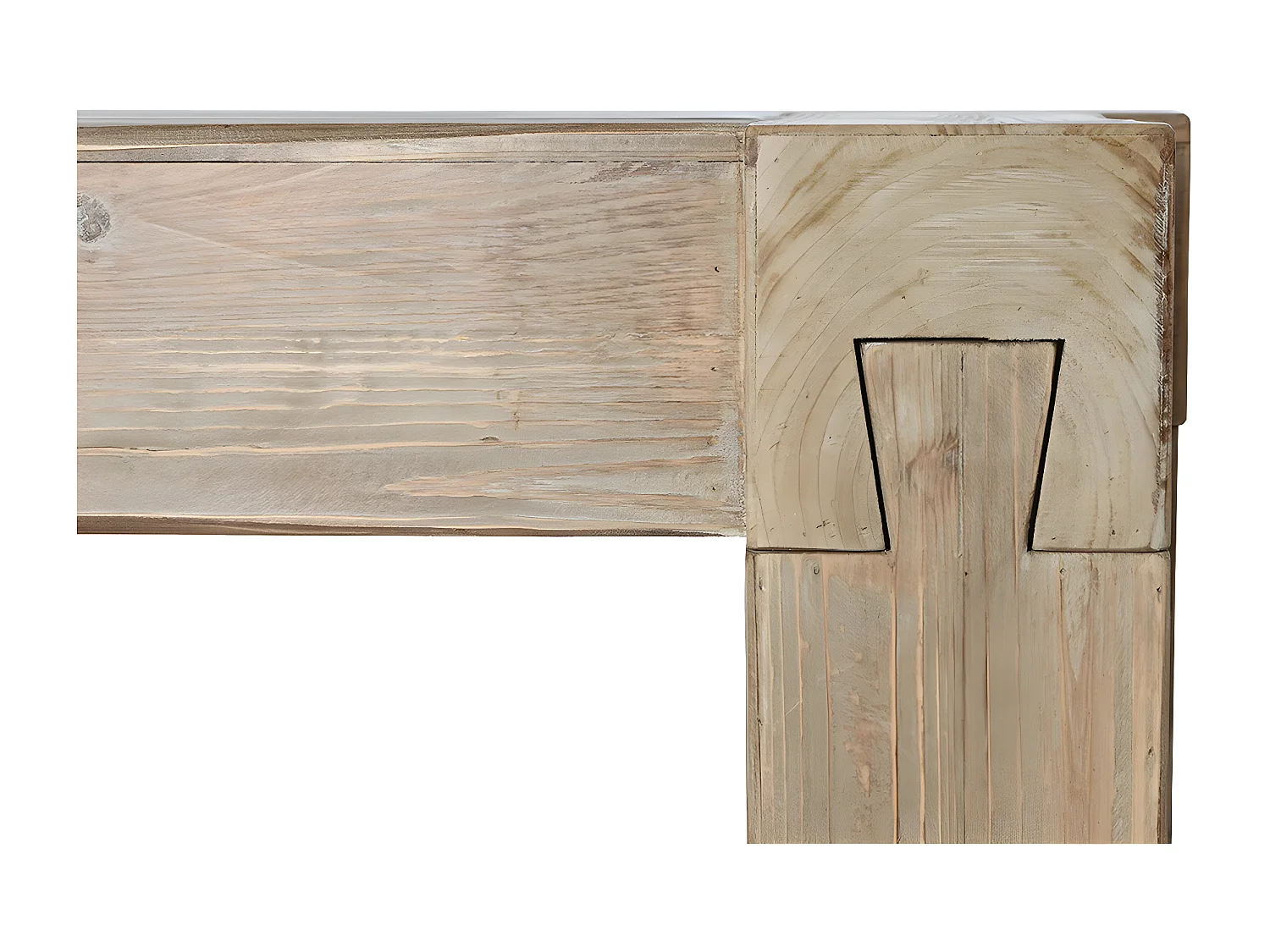 Table basse, table de salon rectangulaire en bois coloris naturel  - longueur 140 x profondeur 70 x Hauteur 46 cm