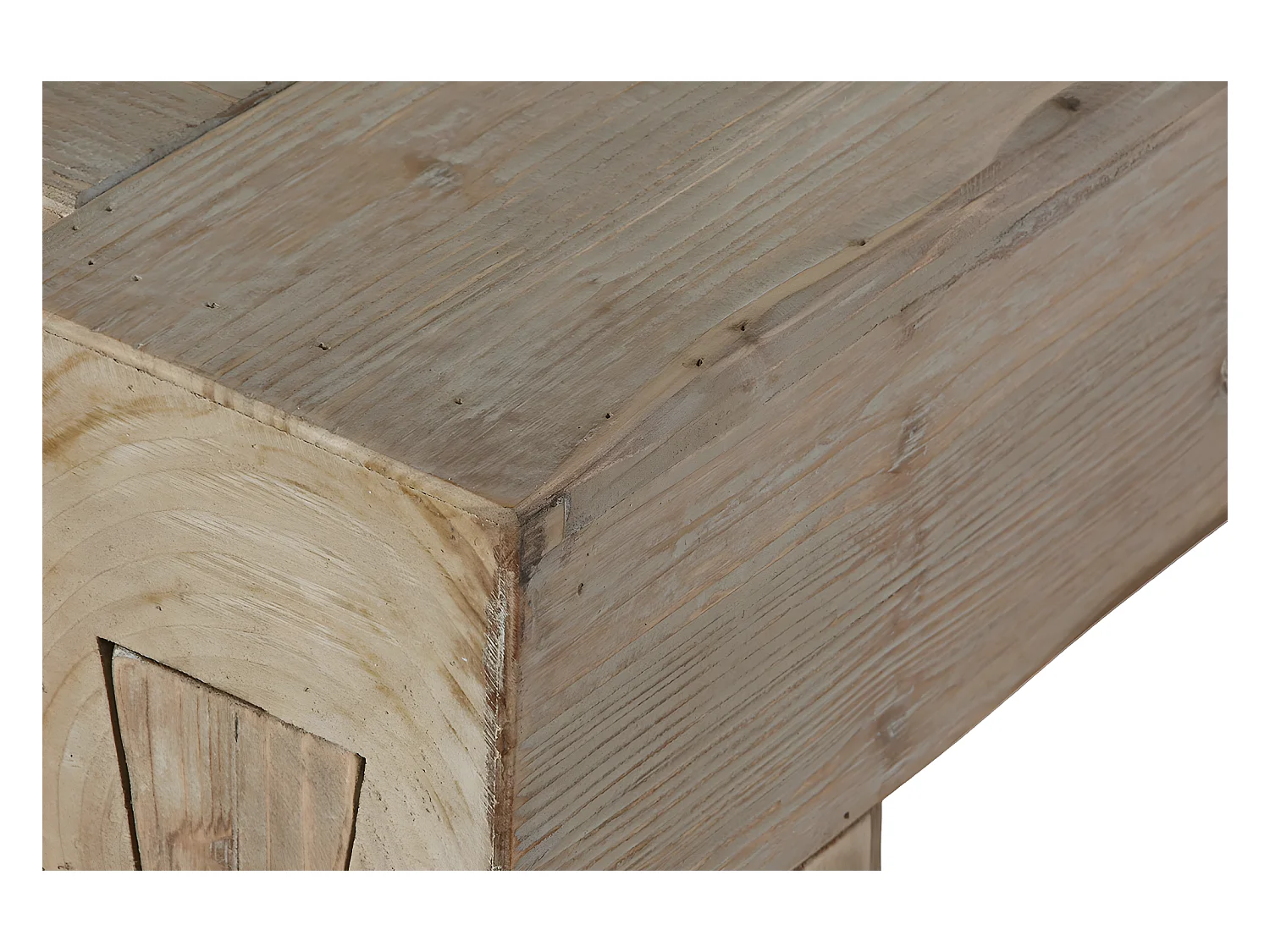 Table basse, table de salon rectangulaire en bois coloris naturel  - longueur 140 x profondeur 70 x Hauteur 46 cm