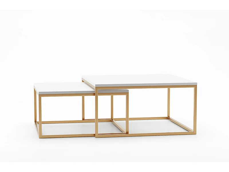 Tavolino DUAL CT76 76x76x39 Bianco