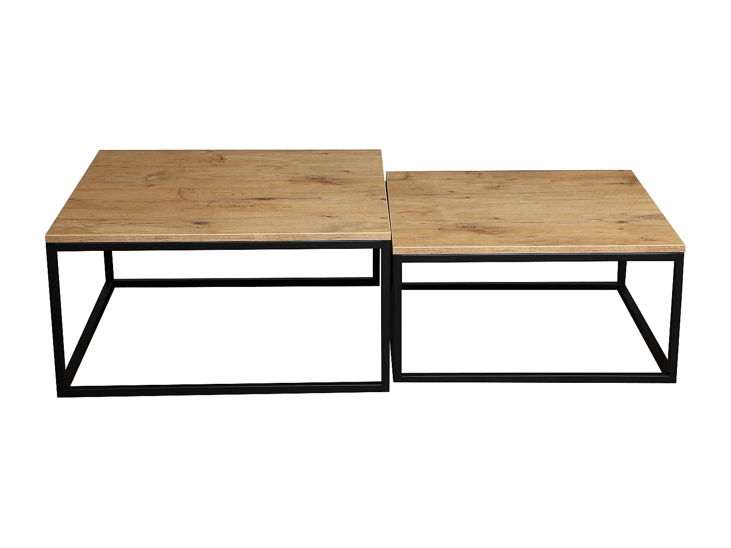 Table Basse DUAL CT76 76x76x39 Naturel