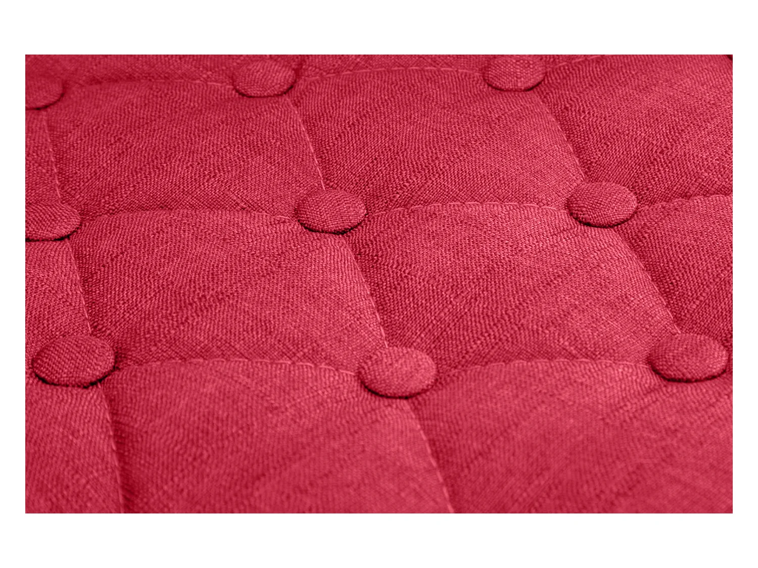 Fauteuil pivotant - Tissu & Antique clair - Rouge - Dublin