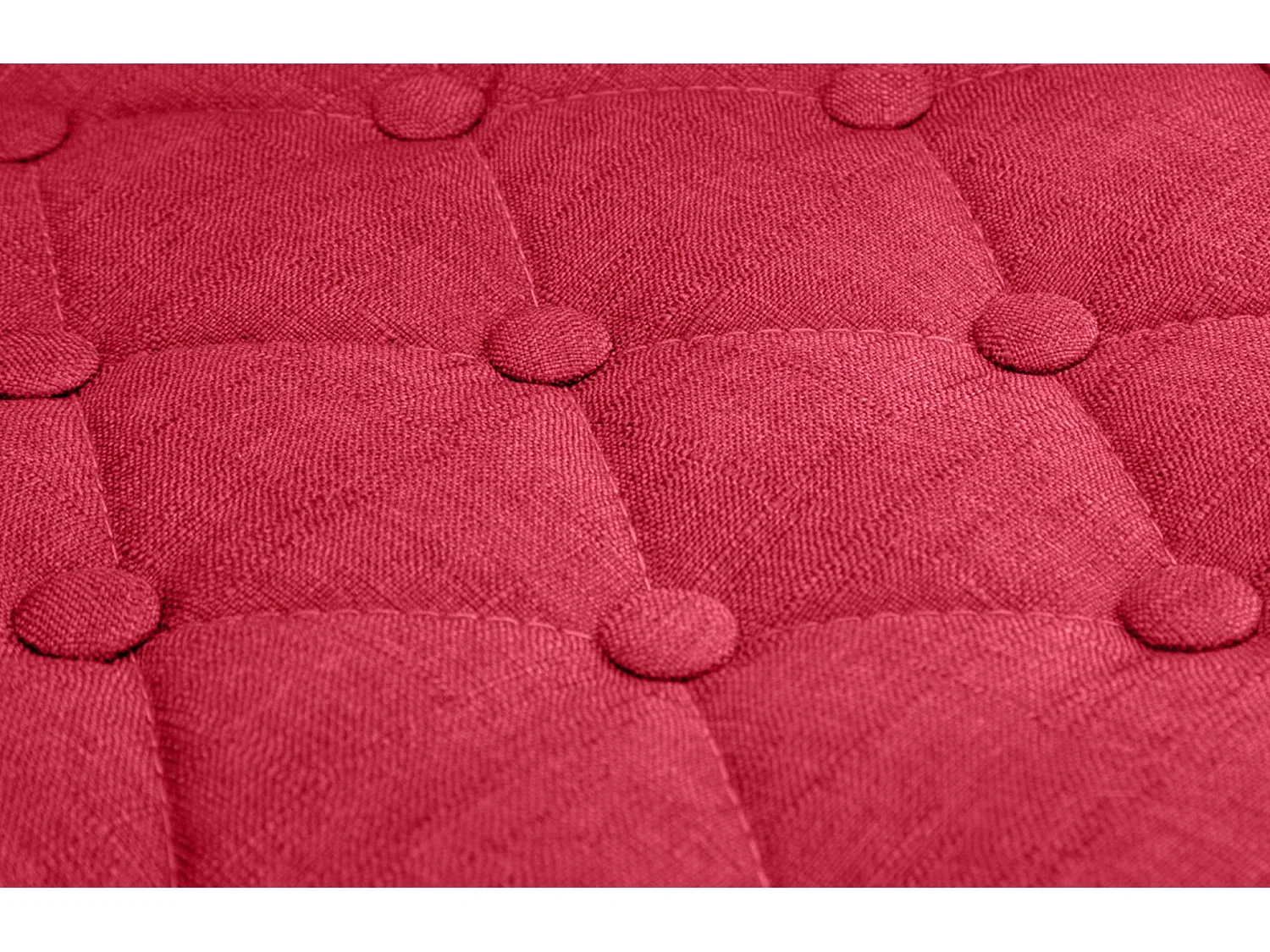 Fauteuil pivotant - Tissu & Antique clair - Rouge - Dublin