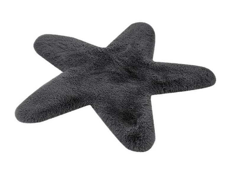 Tapis Déco Enfant "Lovely Star" 60x63cm Anthracite