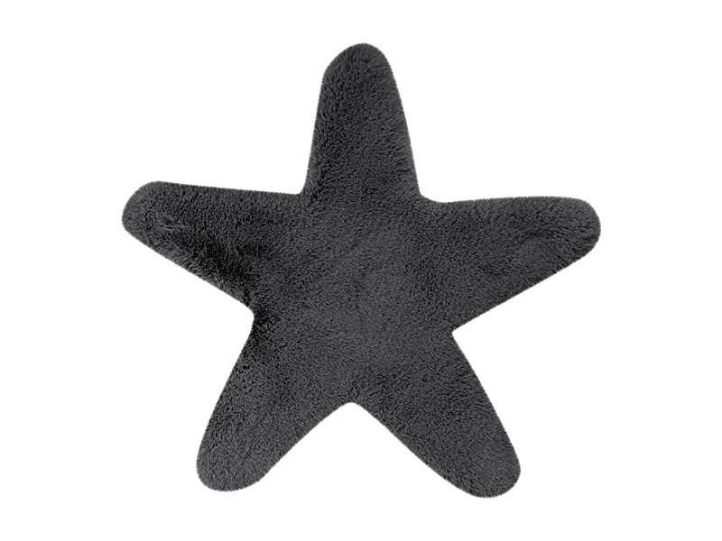 Tapis Déco Enfant "Lovely Star" 60x63cm Anthracite