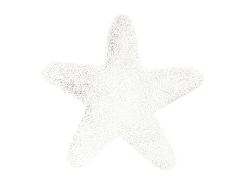 Tapis Déco Enfant "Lovely Star" 60x63cm Blanc