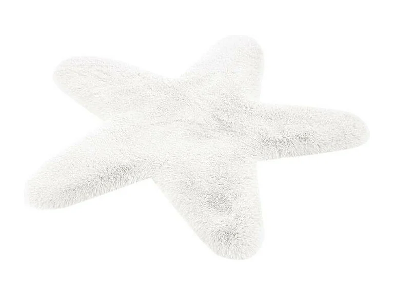 Tapis Déco Enfant "Lovely Star" 60x63cm Blanc