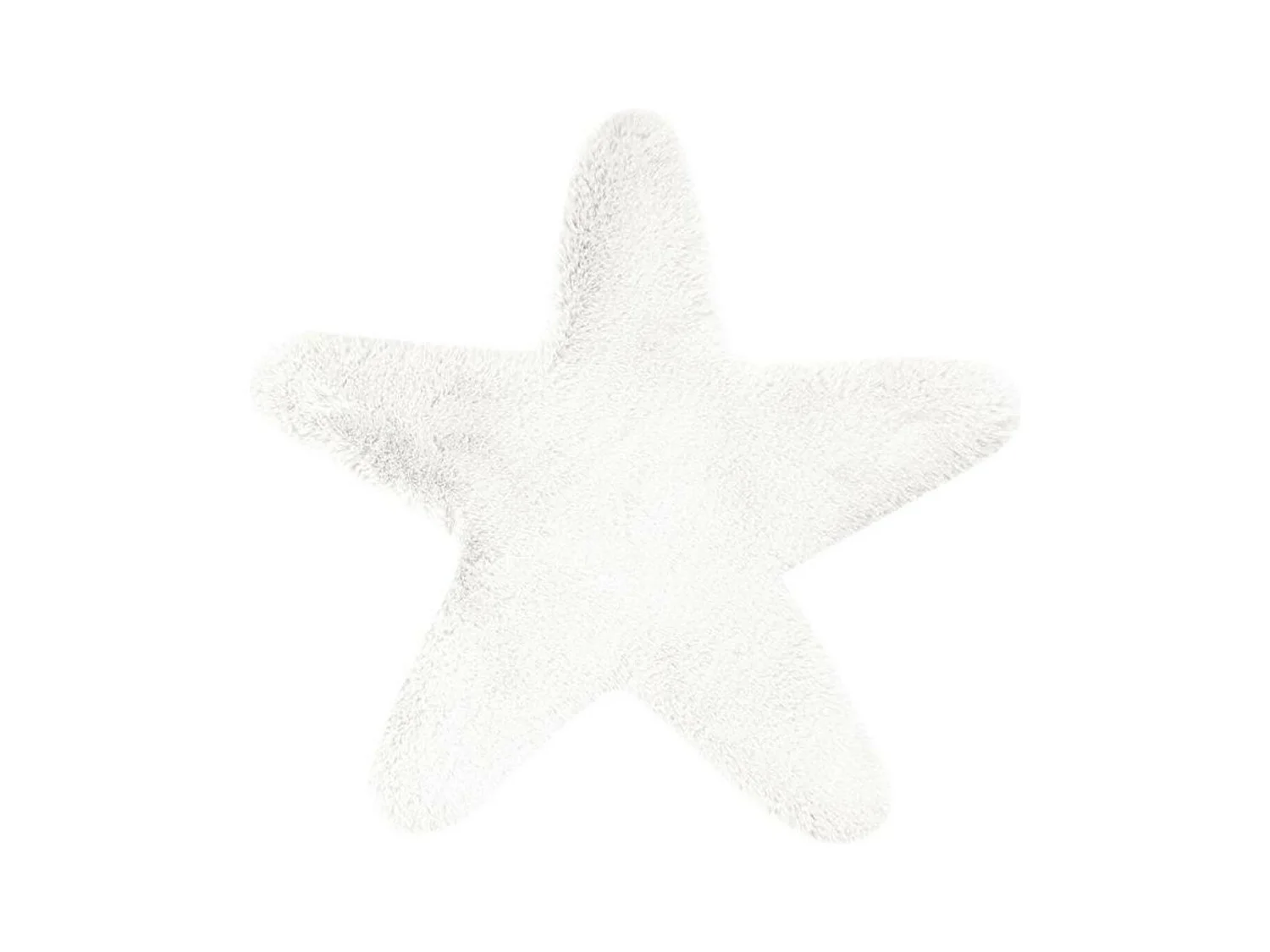 Tapis Déco Enfant "Lovely Star" 60x63cm Blanc