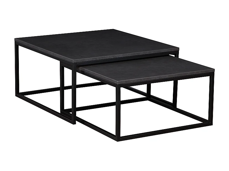 Mesa De Centro DUAL CT76 76x76x39 Negro