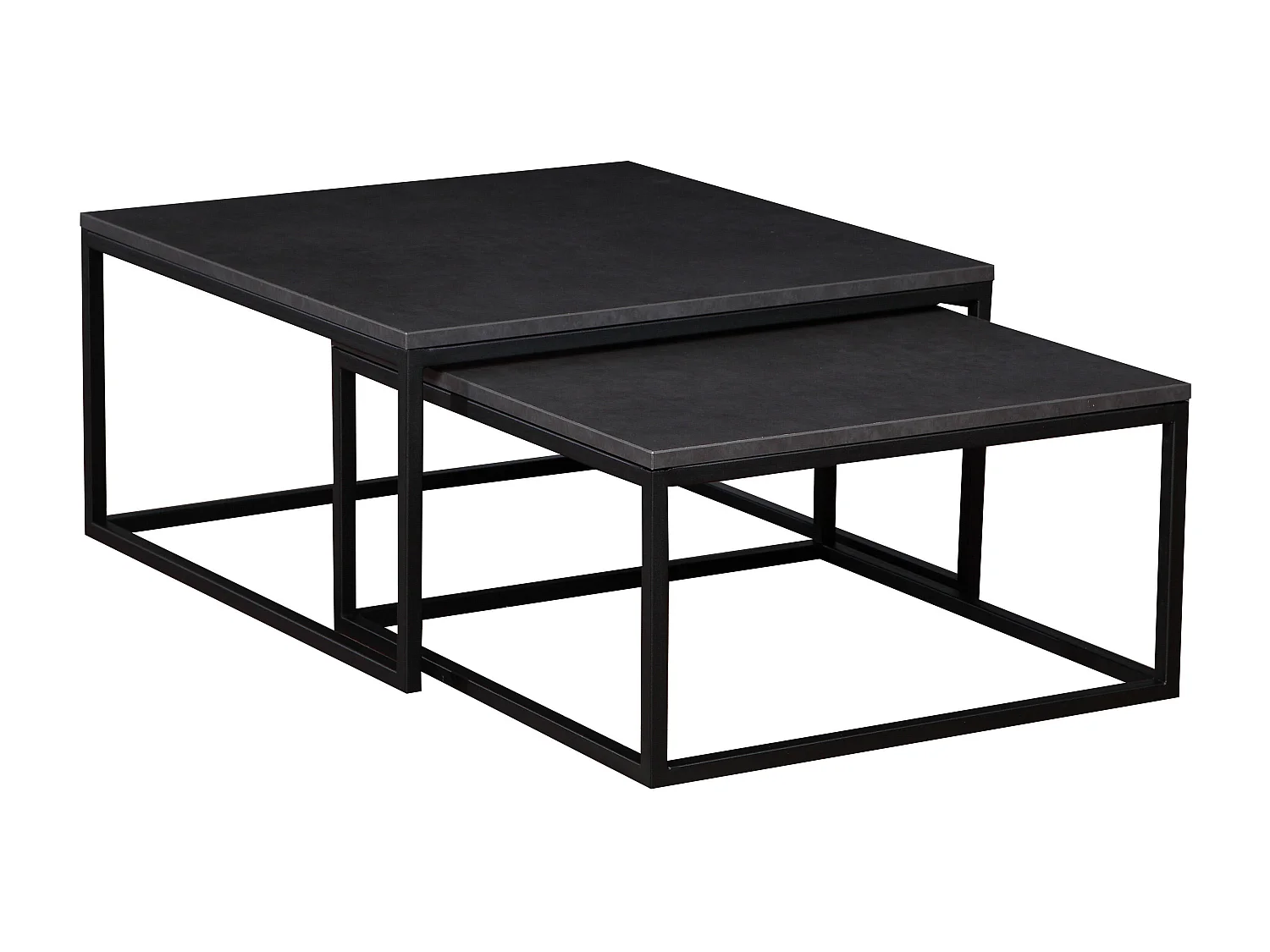Mesa Centro DUAL CT76 76x76x39 Preto