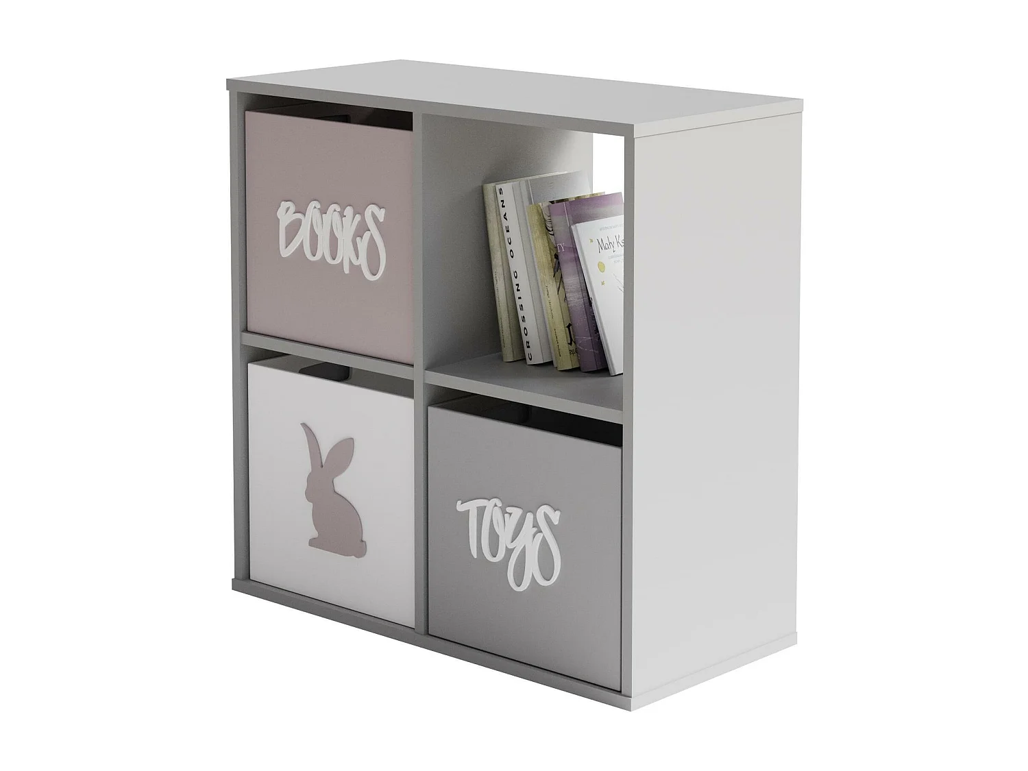 Vitrinenschrank LONI SC80 80x80x38 Weiß