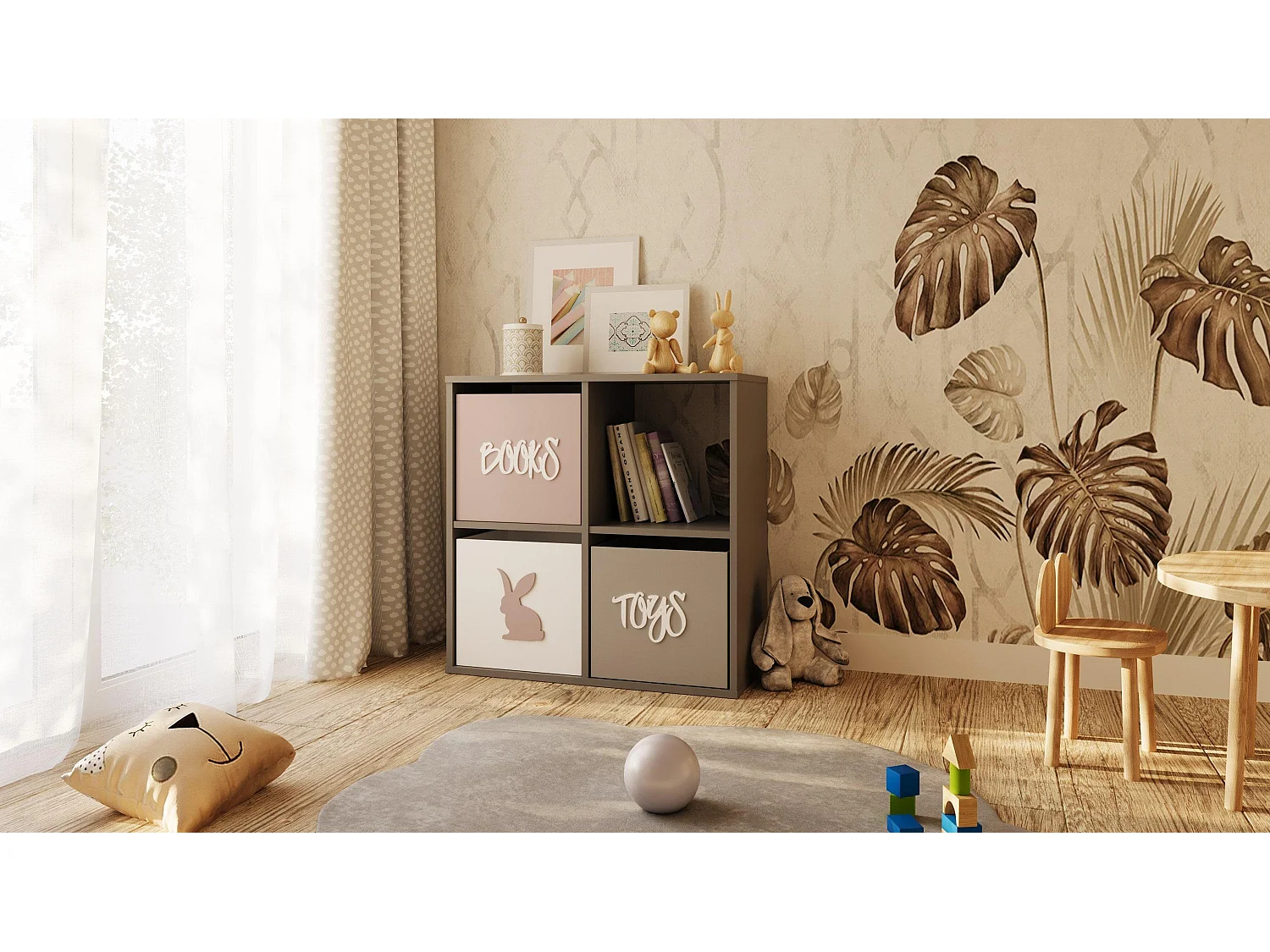 Vetrina LONI SC80 80x80x38 Grigio