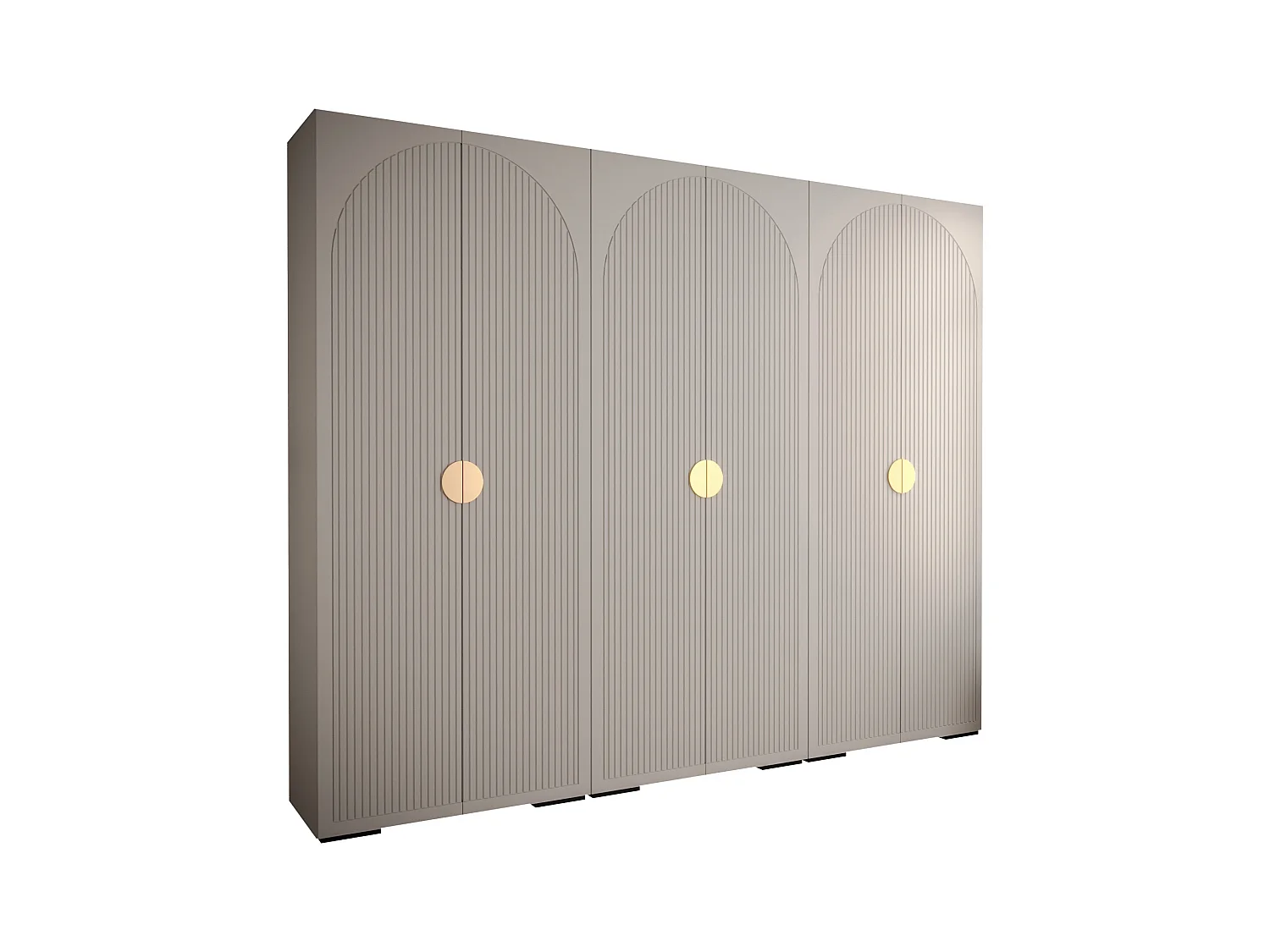 DREHTÜRENSCHRANK MANHATTAN RYFEL 1 236,7/300/47 6-türig (Weiß)