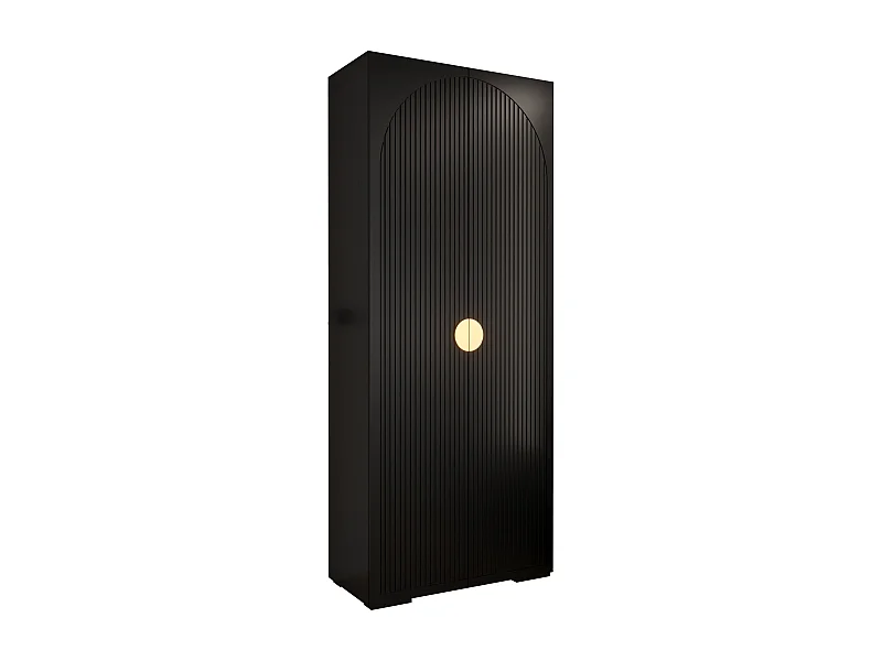 DREHTÜRENSCHRANK MANHATTAN RYFEL 1 236,7/100/47 2-türig (Schwarz)
