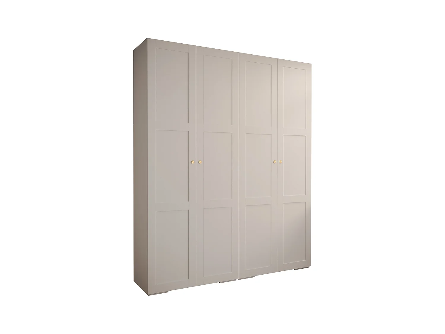 Armoire à portes battantes Manhattan Ryfel 10 236,7/200/47 4 portes (Blanc)