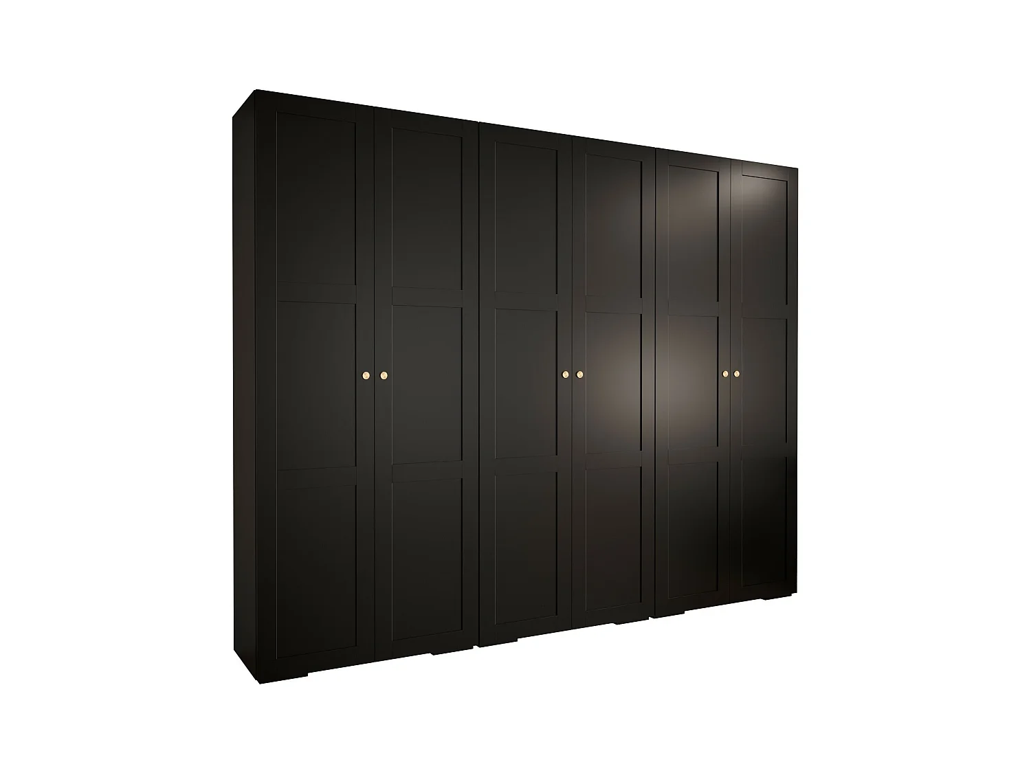DREHTÜRENSCHRANK MANHATTAN RYFEL 10 236,7/300/47 6-türig (Schwarz)
