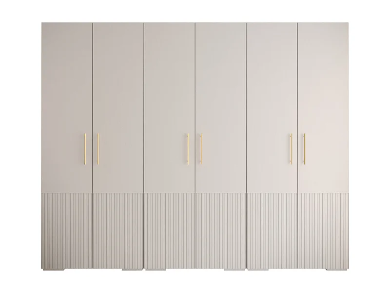 DREHTÜRENSCHRANK MANHATTAN RYFEL 3 236,7/300/47 6-türig (Weiß)