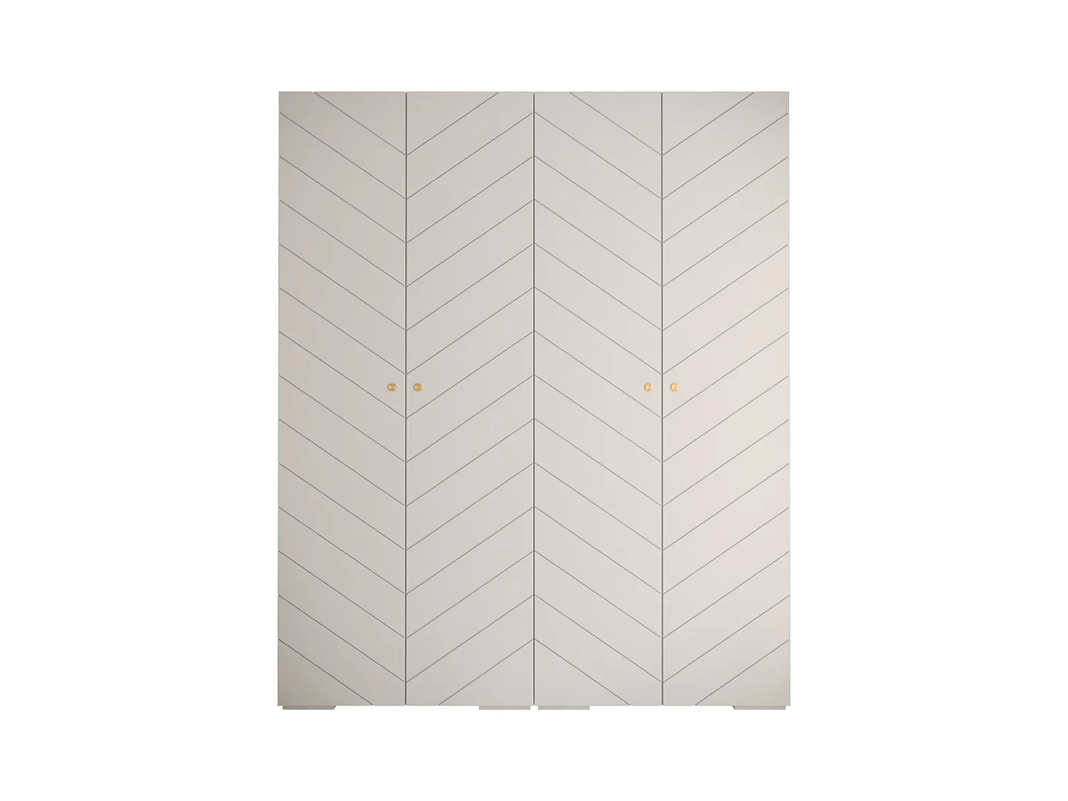 Draaideurkast Manhattan Ryfel 4 236,7/200/47 4-deurs (wit)