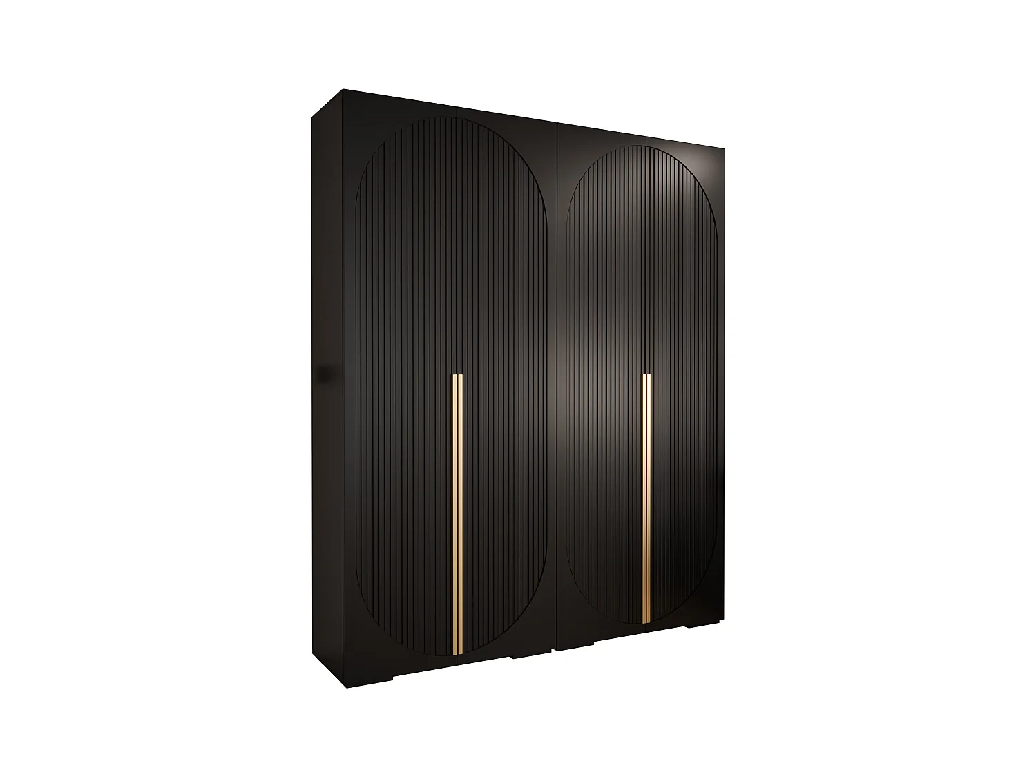 DREHTÜRENSCHRANK MANHATTAN RYFEL 5 236,7/200/47 4-türig (Schwarz)