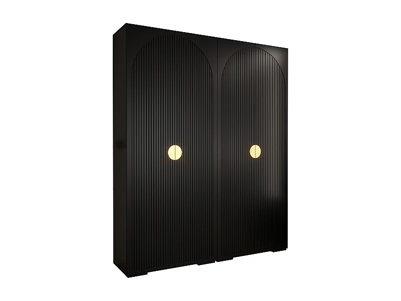 DREHTÜRENSCHRANK MANHATTAN RYFEL 1 236,7/200/47 4-türig (Schwarz)