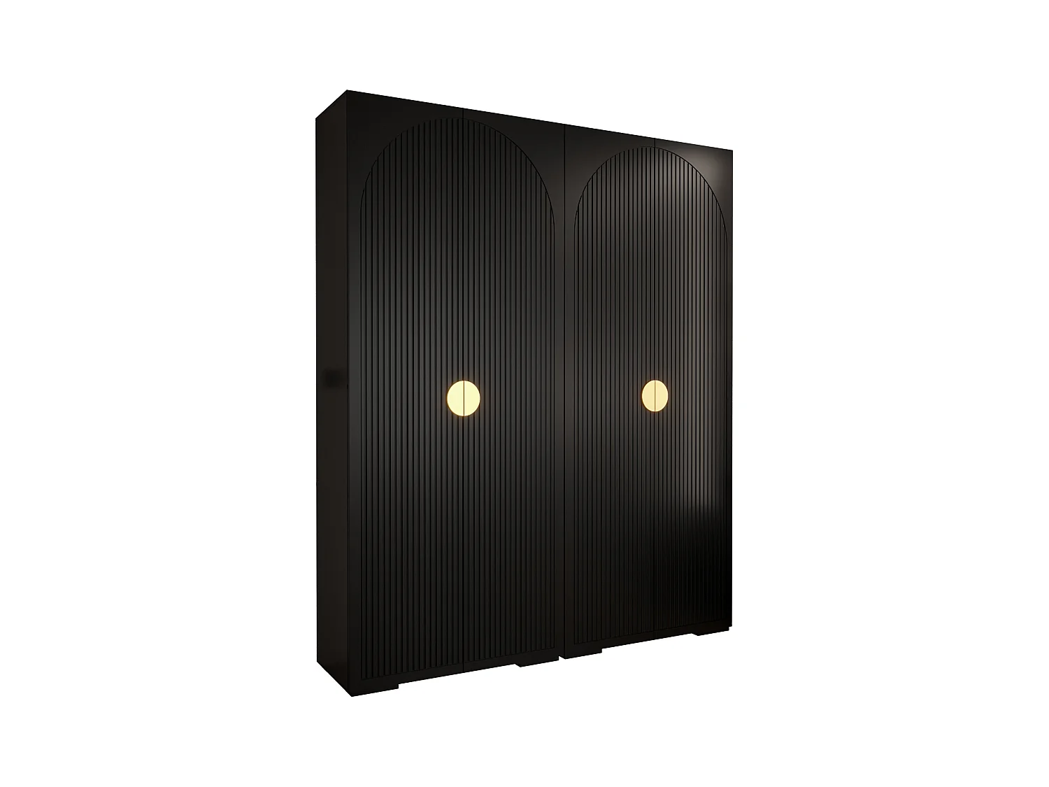 DREHTÜRENSCHRANK MANHATTAN RYFEL 1 236,7/200/47 4-türig (Schwarz)
