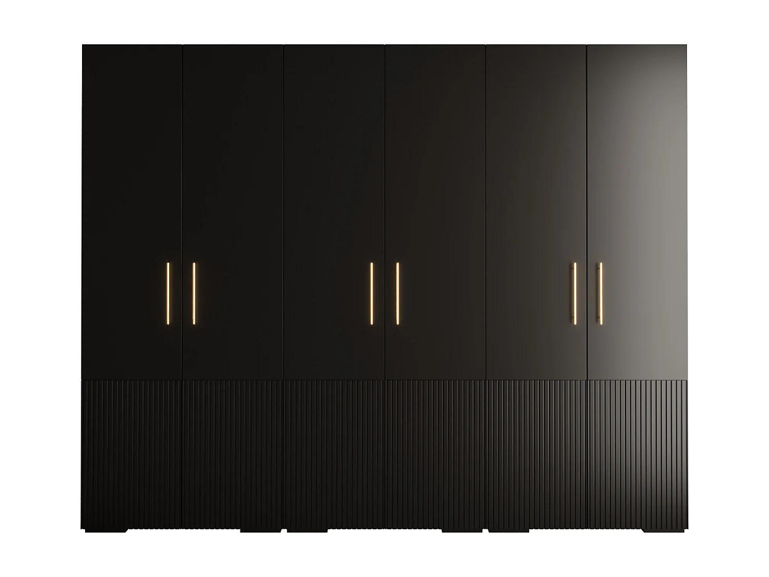 DREHTÜRENSCHRANK MANHATTAN RYFEL 3 236,7/300/47 6-türig (Schwarz)