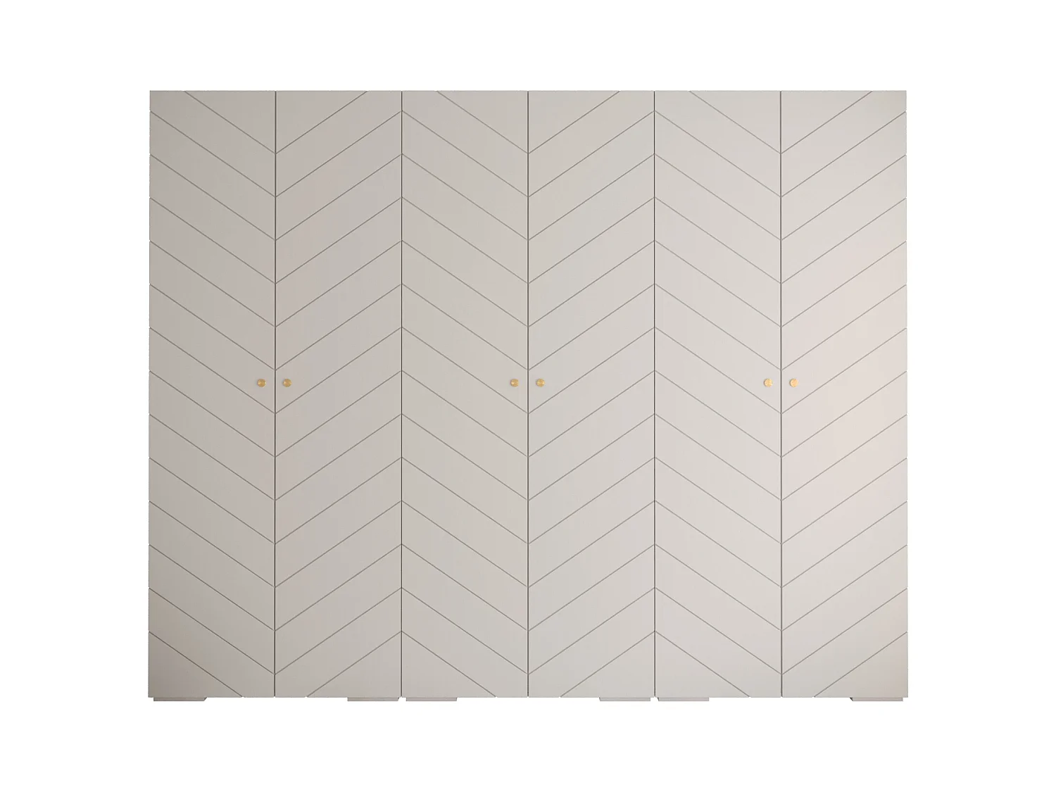 DREHTÜRENSCHRANK MANHATTAN RYFEL 4 236,7/300/47 6-türig (Weiß)