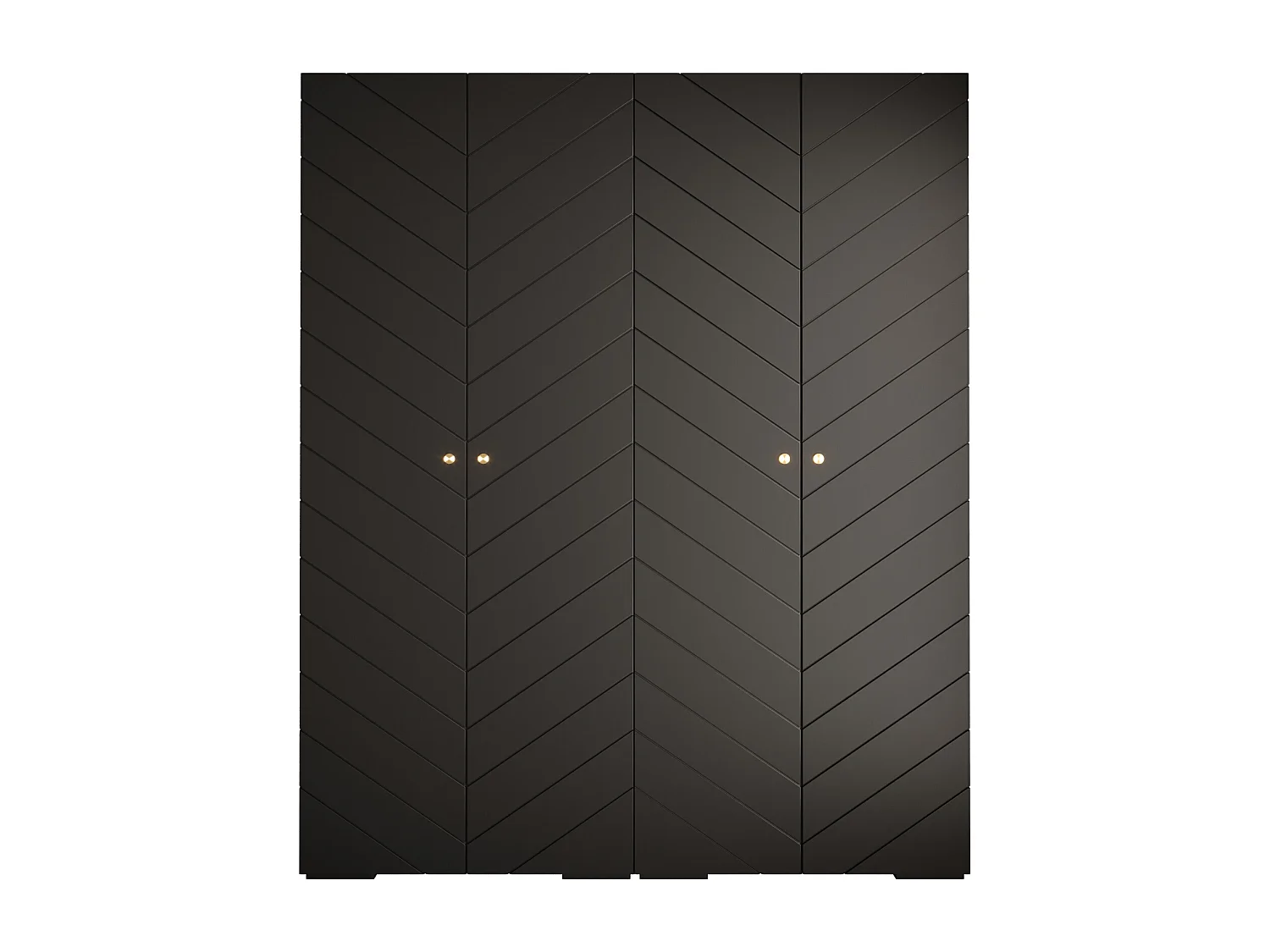 Draaideurkast Manhattan Ryfel 4 236,7/200/47 4-deurs (zwart)