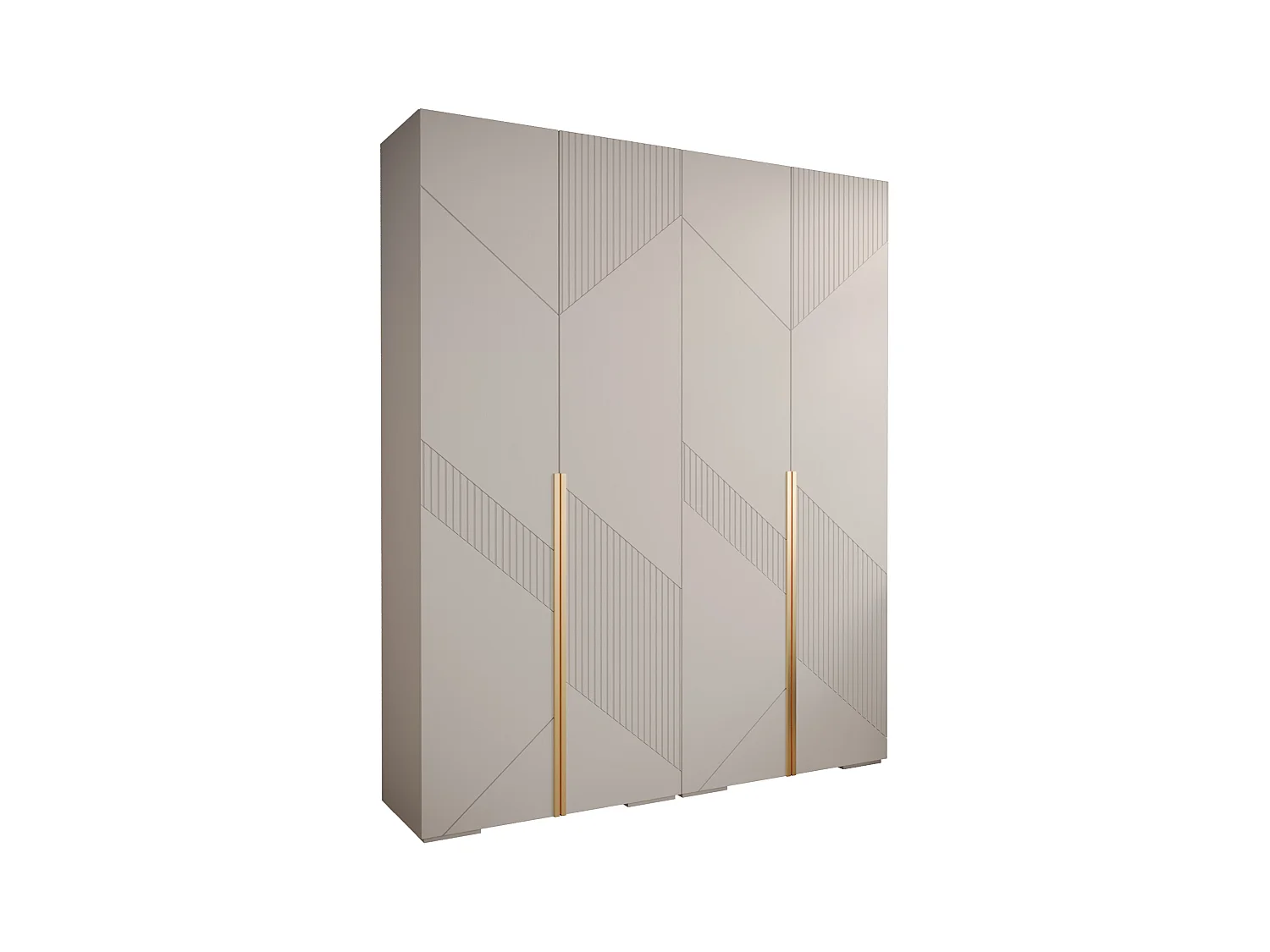 DREHTÜRENSCHRANK MANHATTAN RYFEL 7 236,7/200/47 4-türig (Weiß)