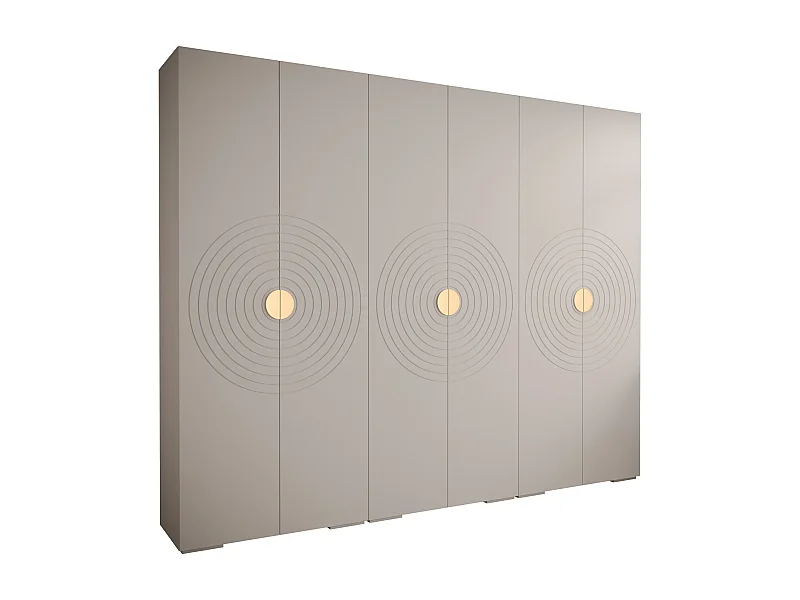 DREHTÜRENSCHRANK MANHATTAN RYFEL 6 236,7/300/47 6-türig (Weiß)