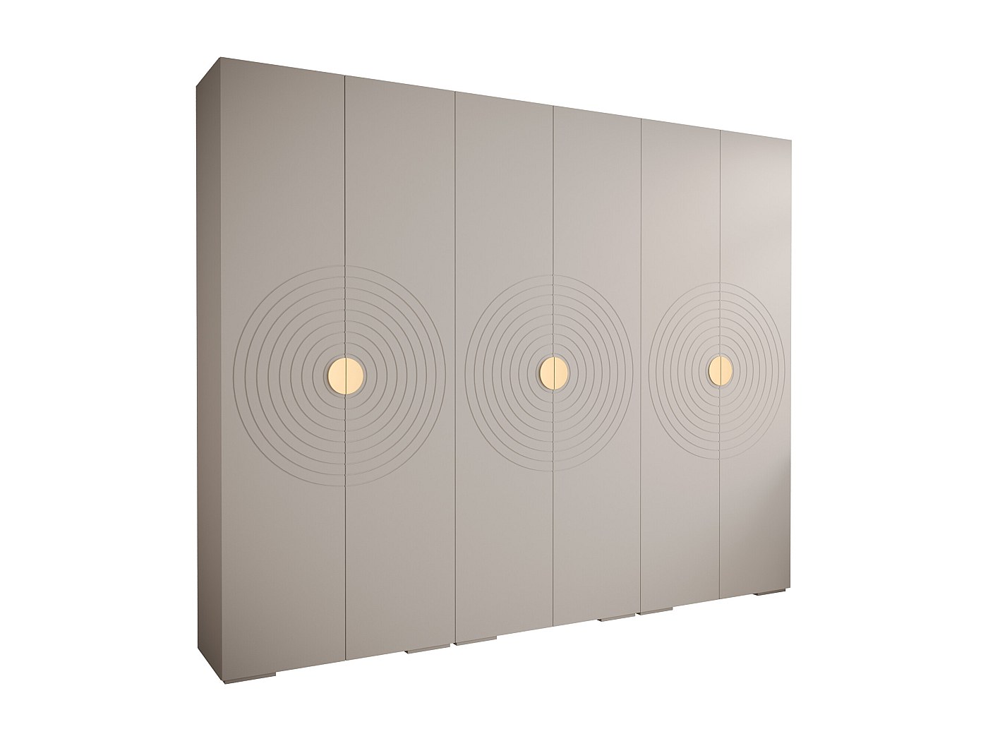 Julian Bowen Armadio Manhattan 2 Ante Bianco Lucido - MDF Laccato, Dimensioni 197x74x53 Cm - Design Moderno Con Maniglie Incassate