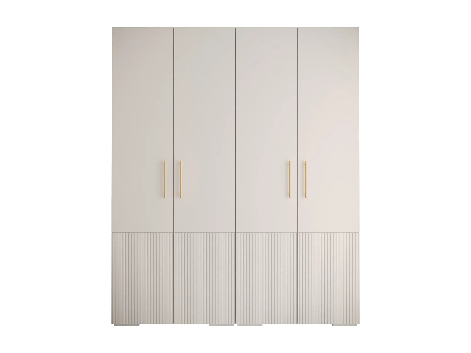 Armoire à portes battantes Manhattan Ryfel 3 236,7/200/47 4 portes (Blanc)