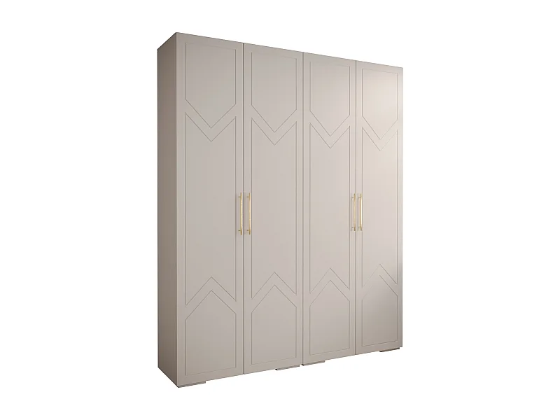 Draaideurkast Manhattan Ryfel 8 236,7/200/47 4-deurs (wit)