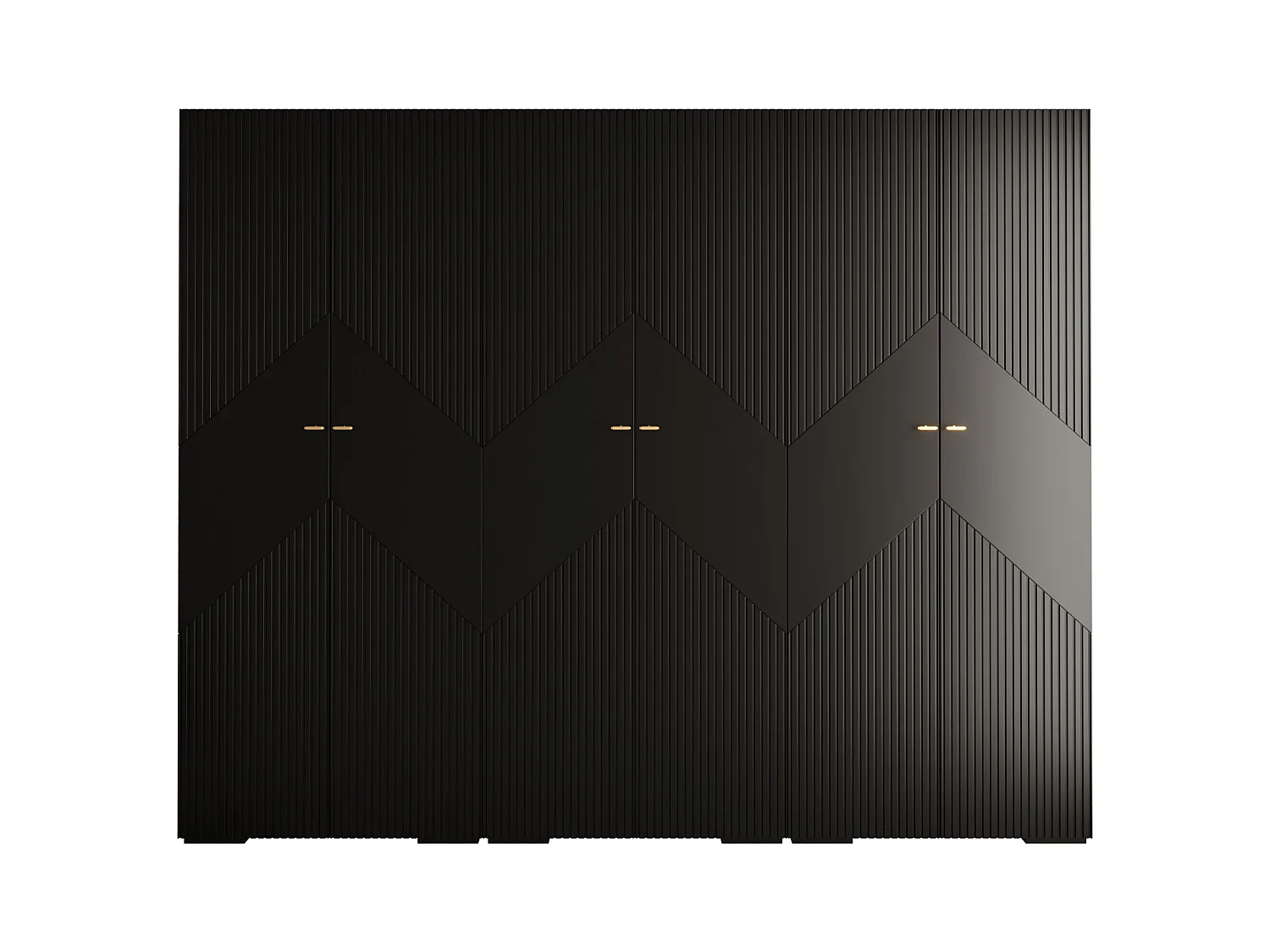 DREHTÜRENSCHRANK MANHATTAN RYFEL 2 236,7/300/47 6-türig (Schwarz)