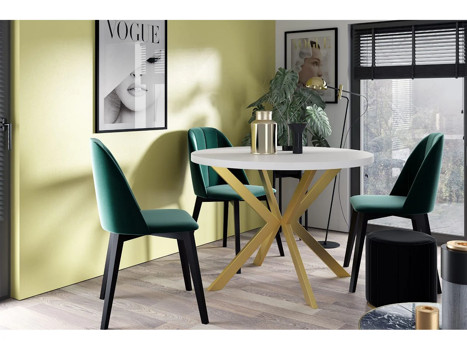 Table À Manger EDDER DT100 100x176x76 Blanc