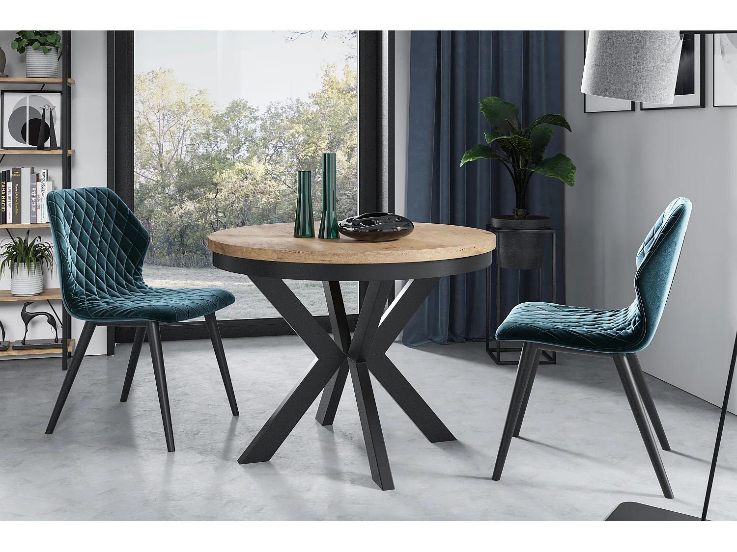 Eetkamertafel EDDER DT100 100x176x76 Oranje